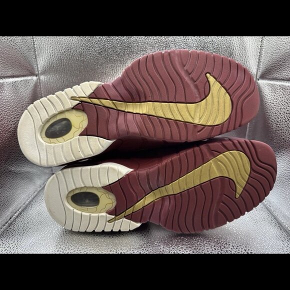 RARE 🚀 Size 9.5 - Nike Air Max Penny 1 Red Maroon White Gold 685153-601 - Picture 10 of 10